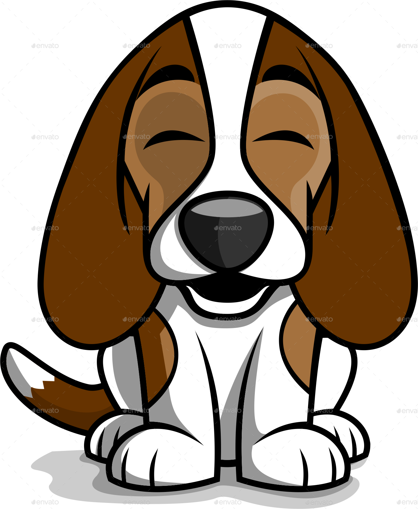 clipart dogs beagle