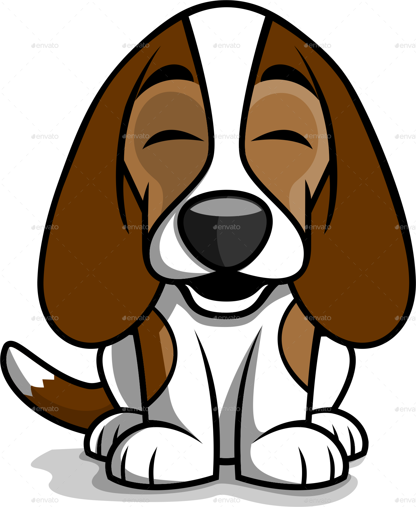 clipart dog beagle