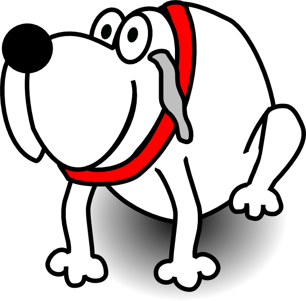 Gardian clip art at. Clipart dog black and white