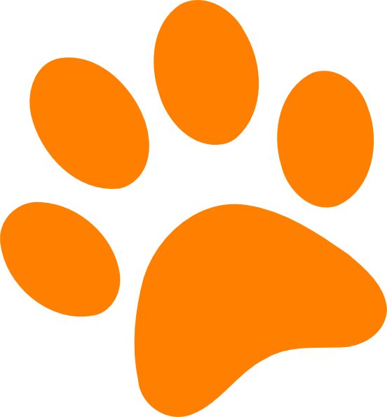 Cat and dog free. Wildcat clipart paw print