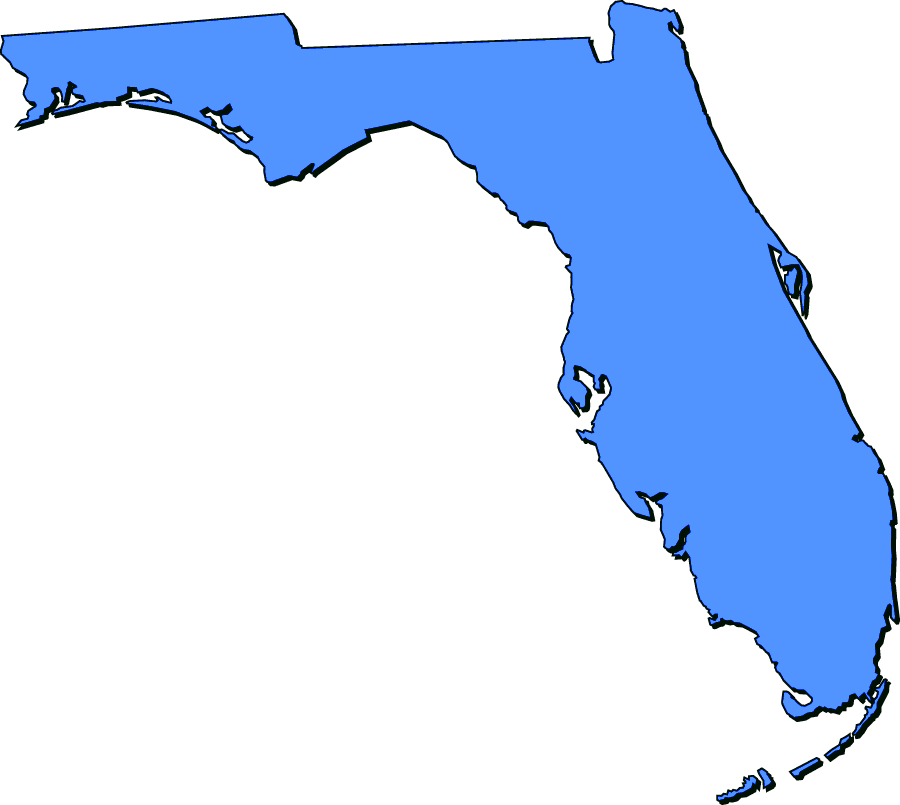 Florida clipart outline. Borders 