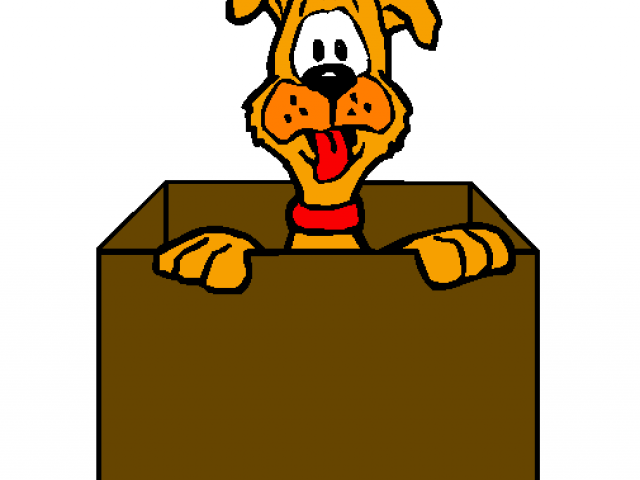 Clipart dog box. X free clip art