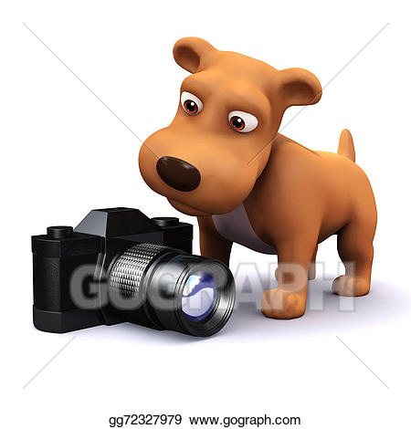 clipart dogs camera