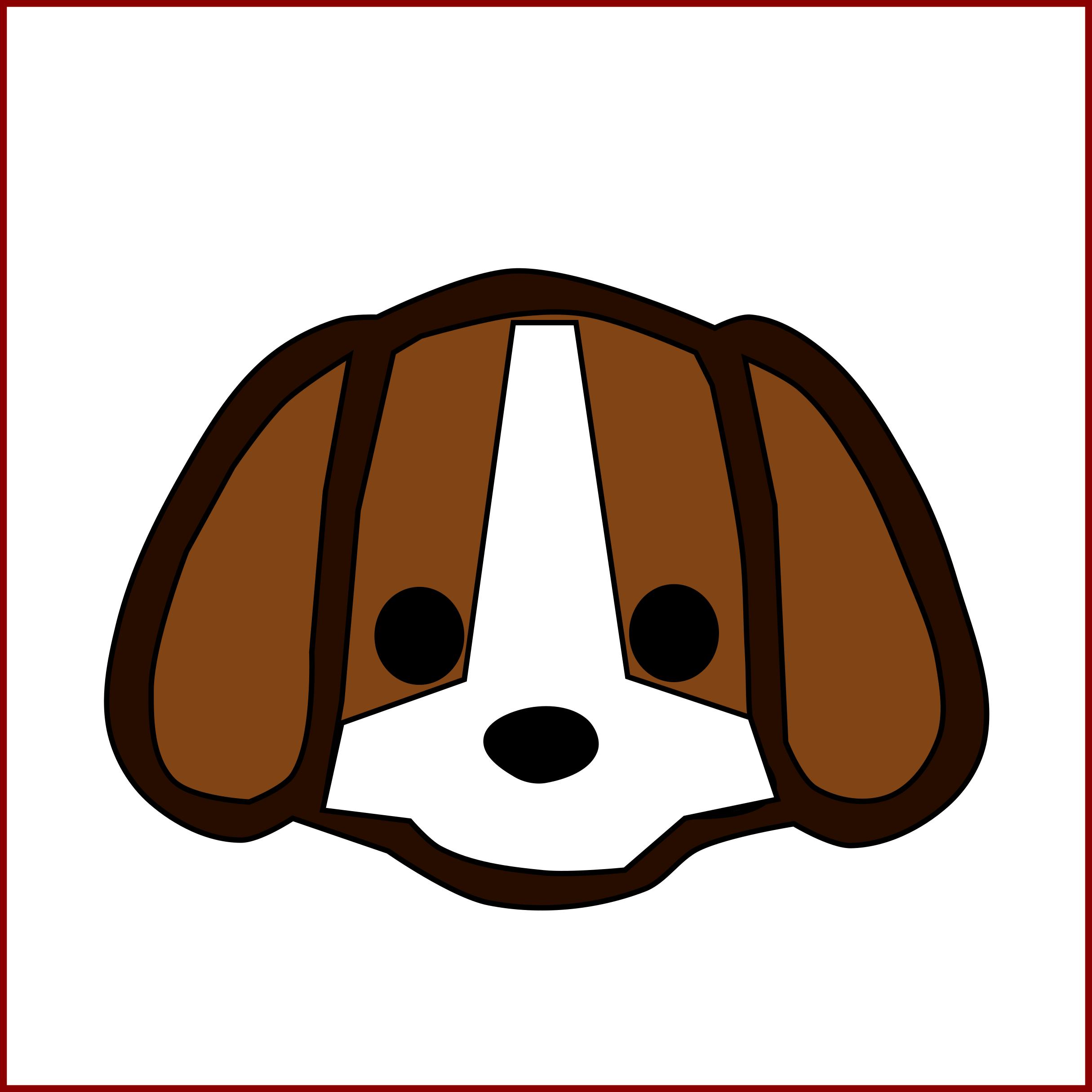 clipart dogs head