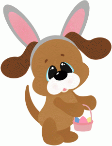 easter clipart dog