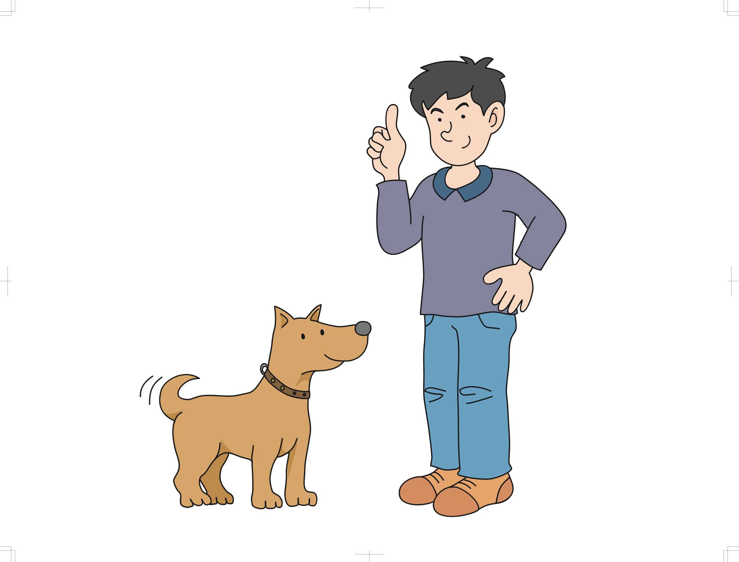 clipart dog friend