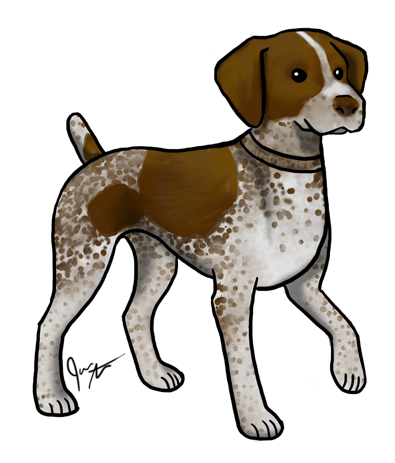 clipart dog gsp