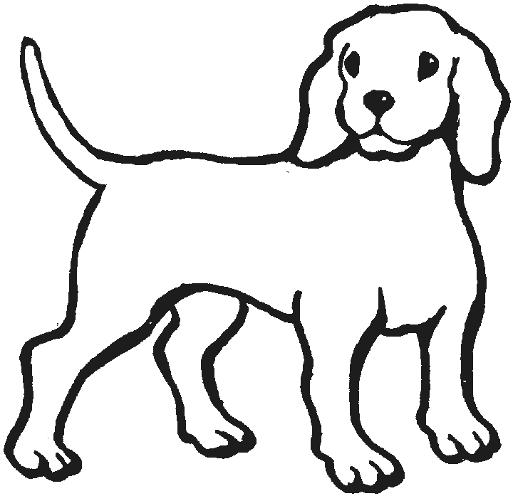 clipart dogs line