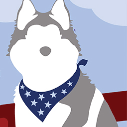 clipart dog memorial day