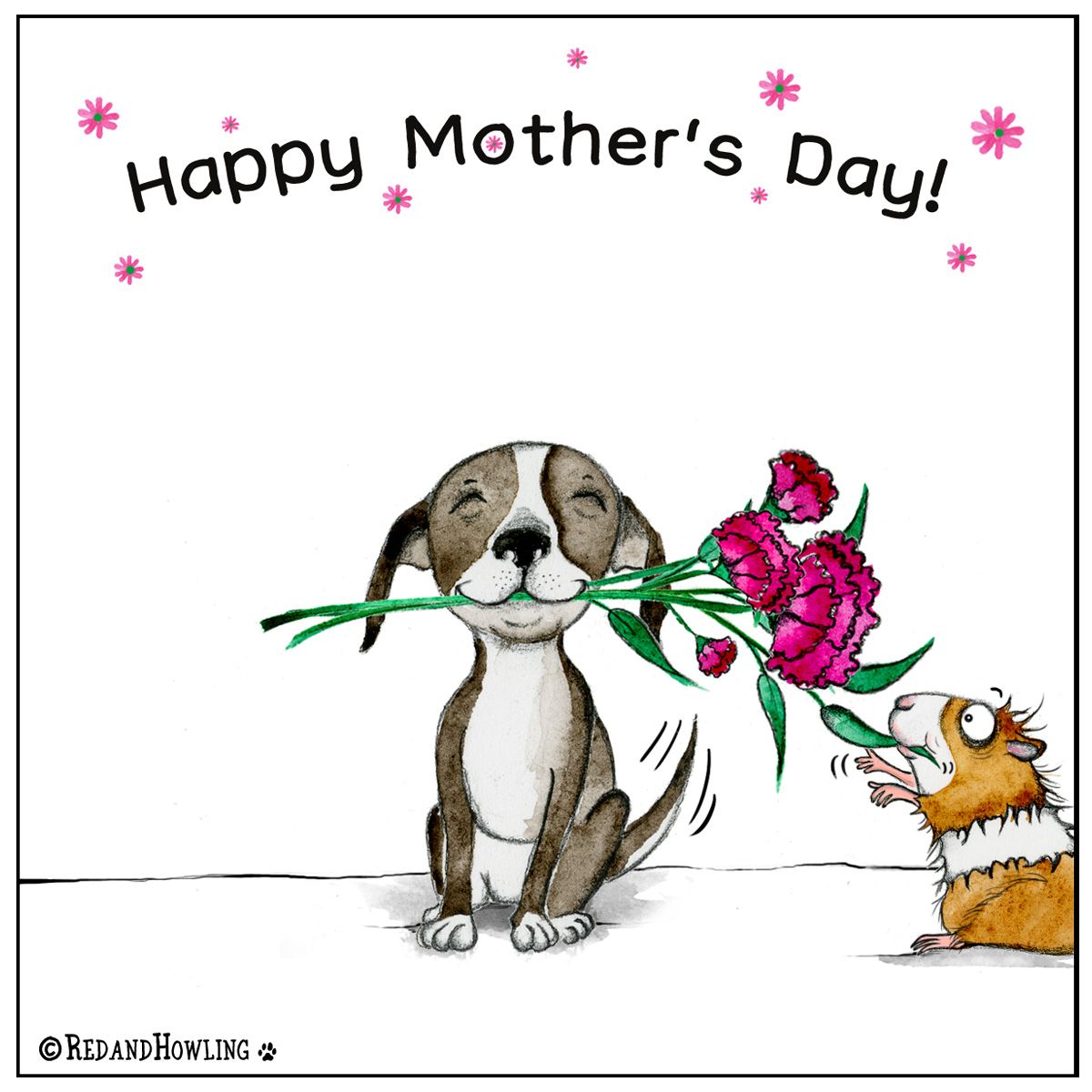 clipart dogs mothers day