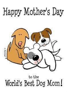 clipart dogs mothers day