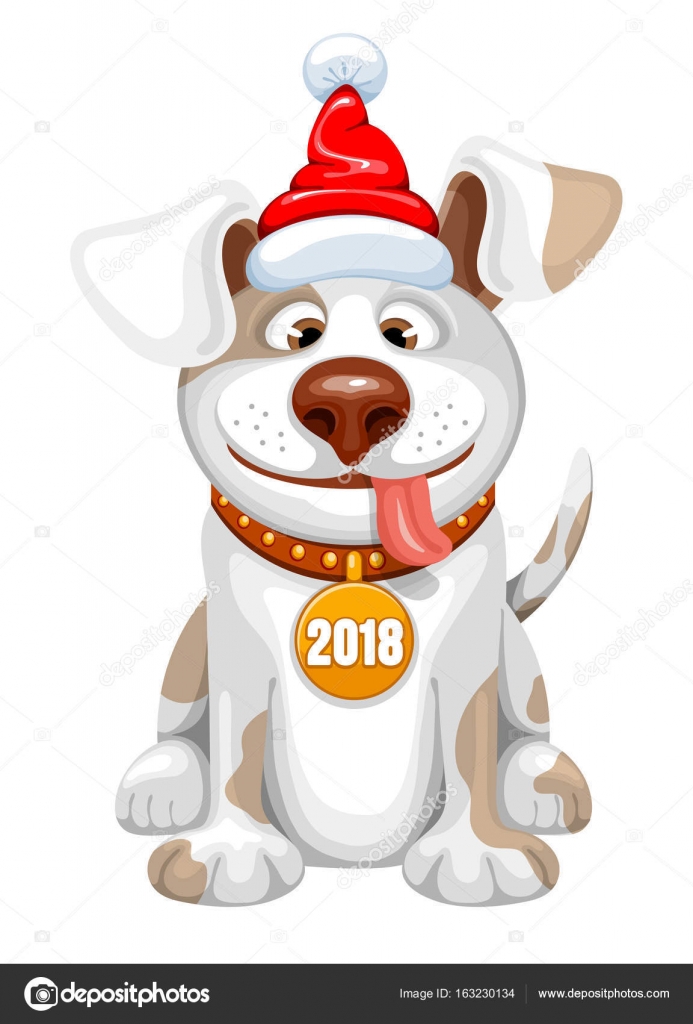 clipart dogs new year