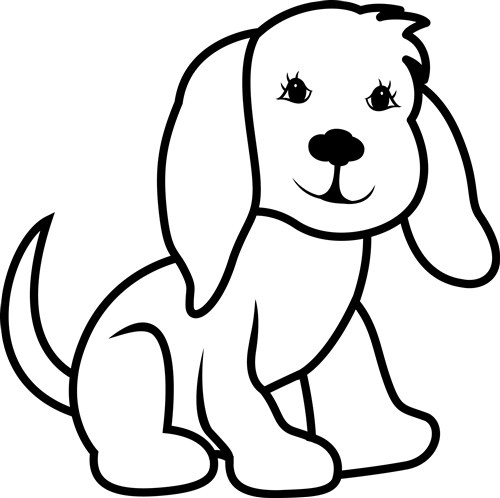 dogs clipart outline