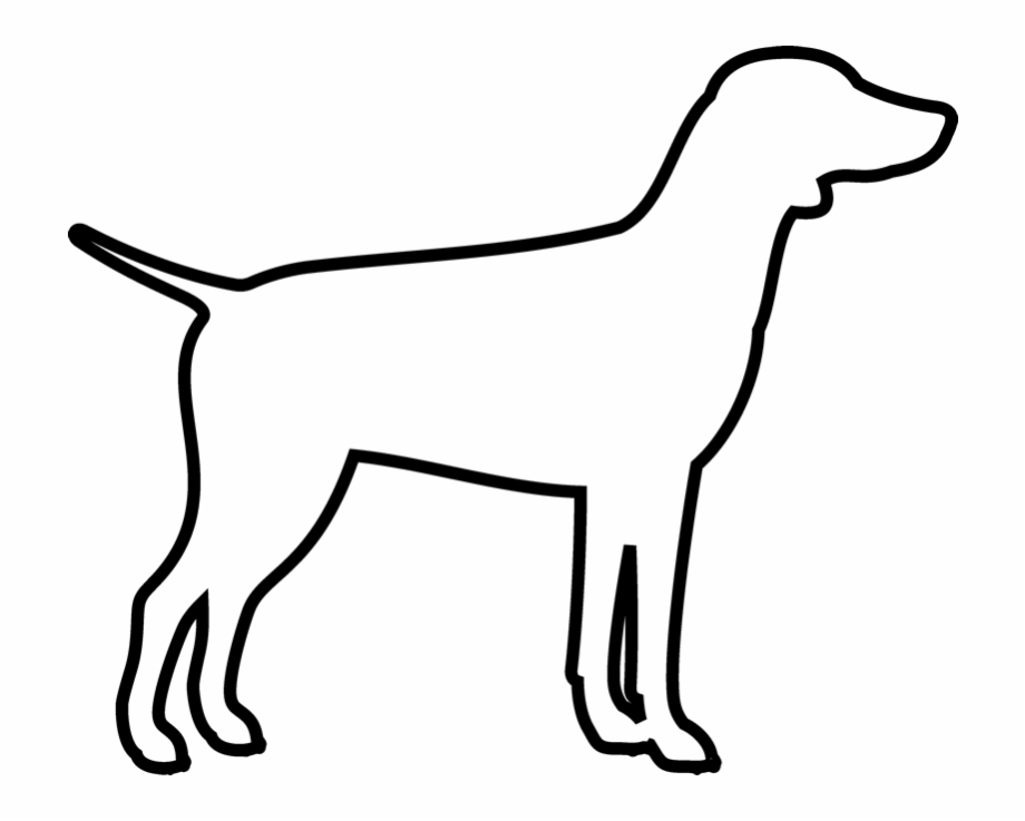 clipart dog outline