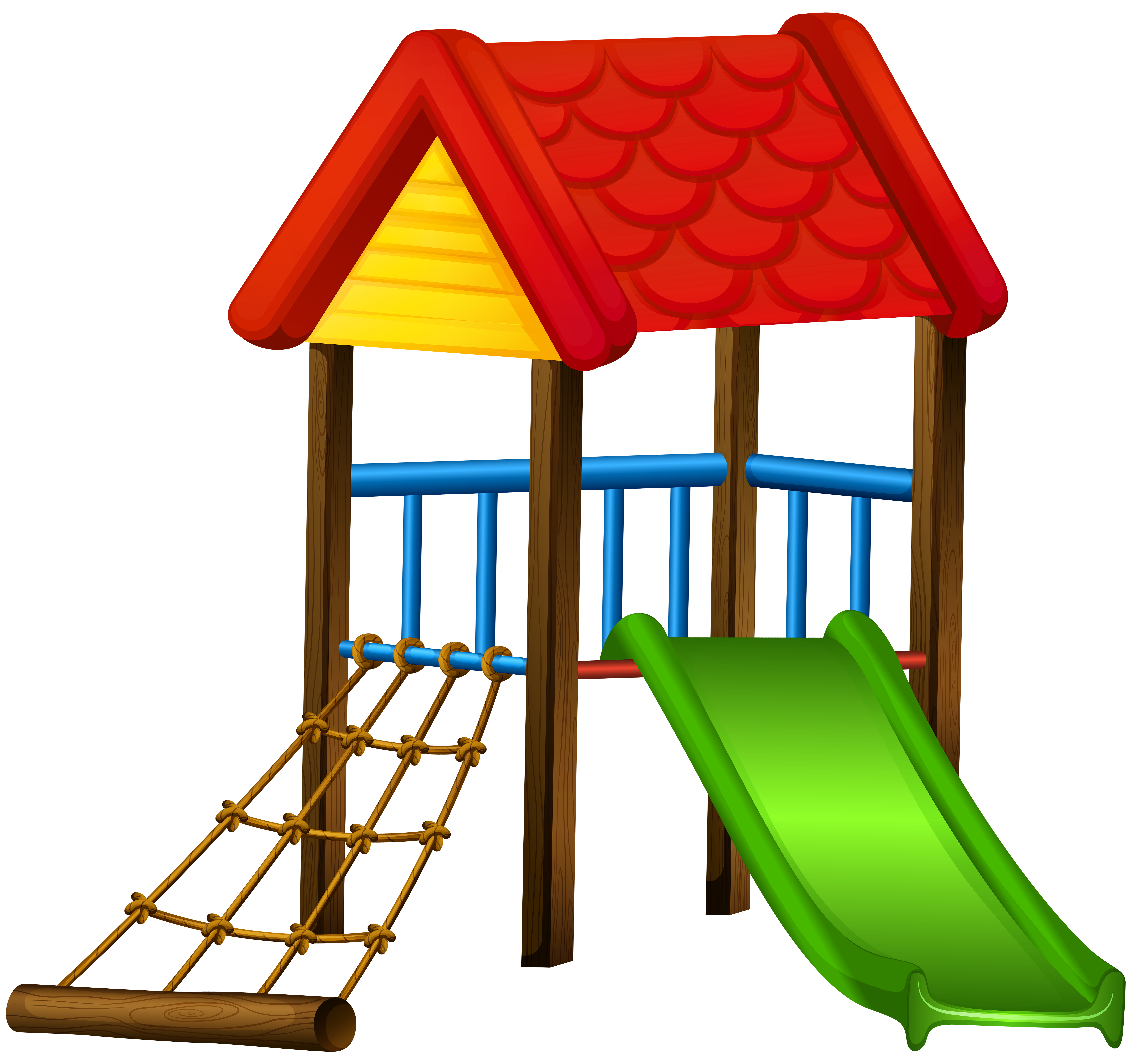 Slide with roof png. Clipart dog playground