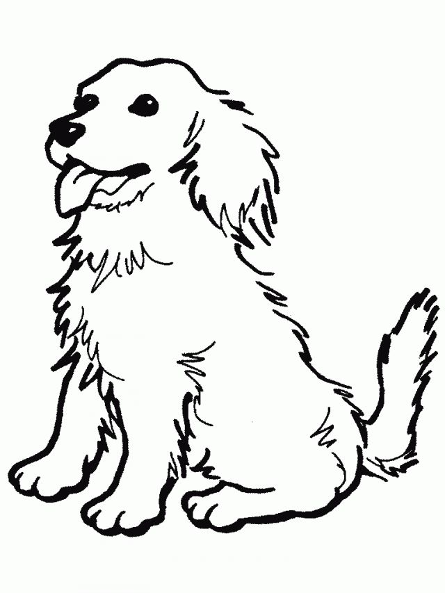 Clipart dog printable. Free black and white