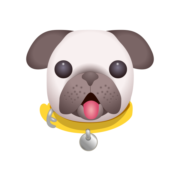 Clipart dog pug. Everyone stay calm there