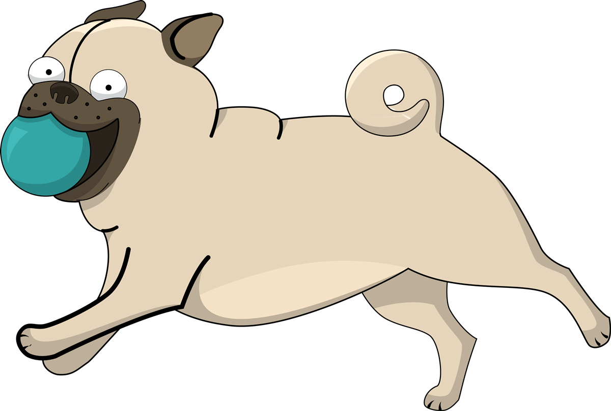 Clipart dogs pug. Puppy pencil and in