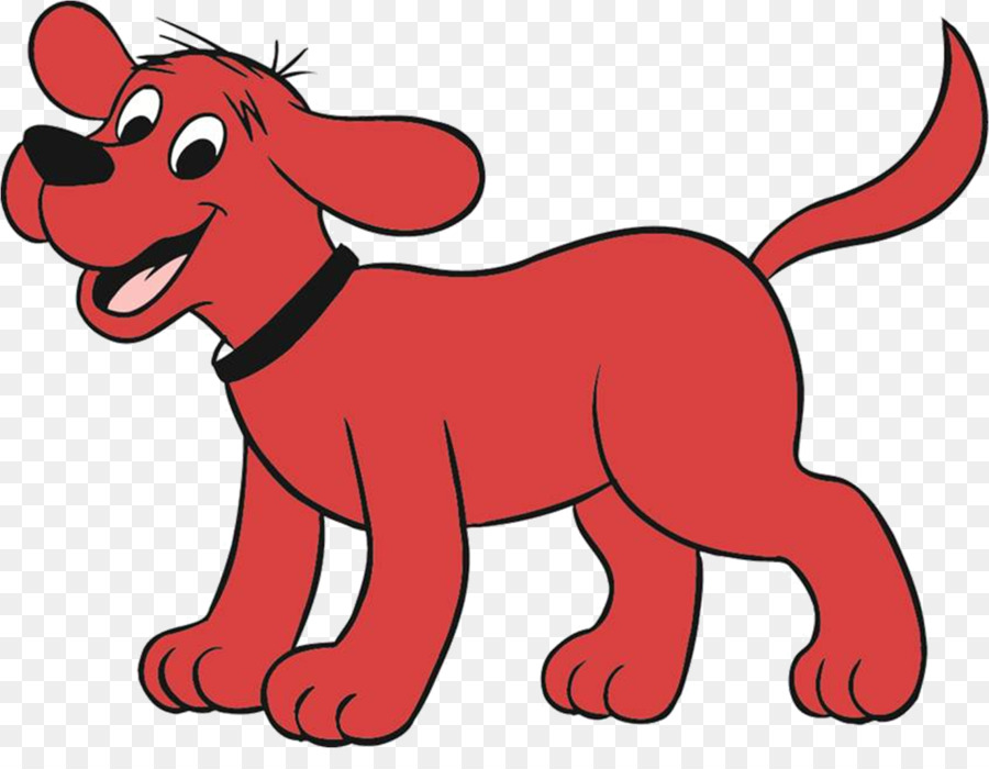 clipart dog red