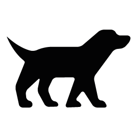 Clipart dog shape. Silhouette of 