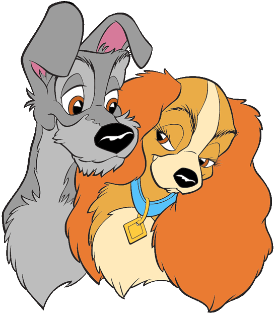 Clipart dog spring. Lady and the tramp