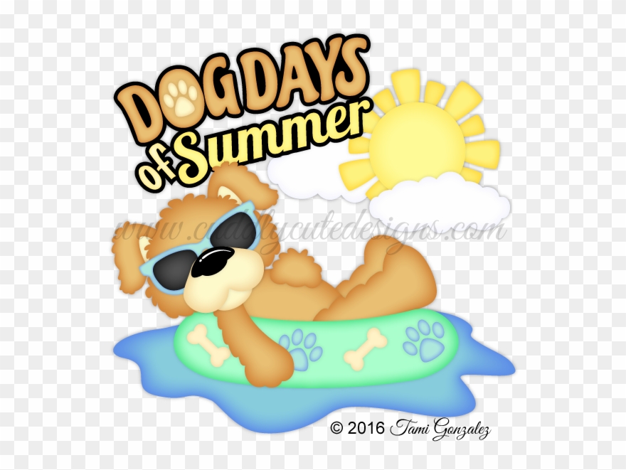 clipart dog summer