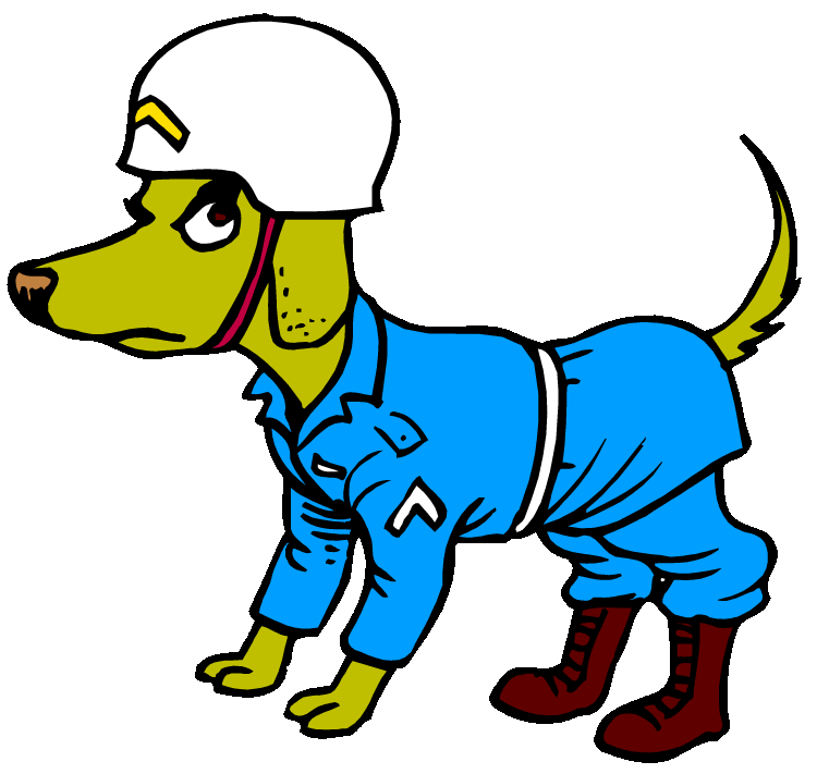  commandos and one. Death clipart dog