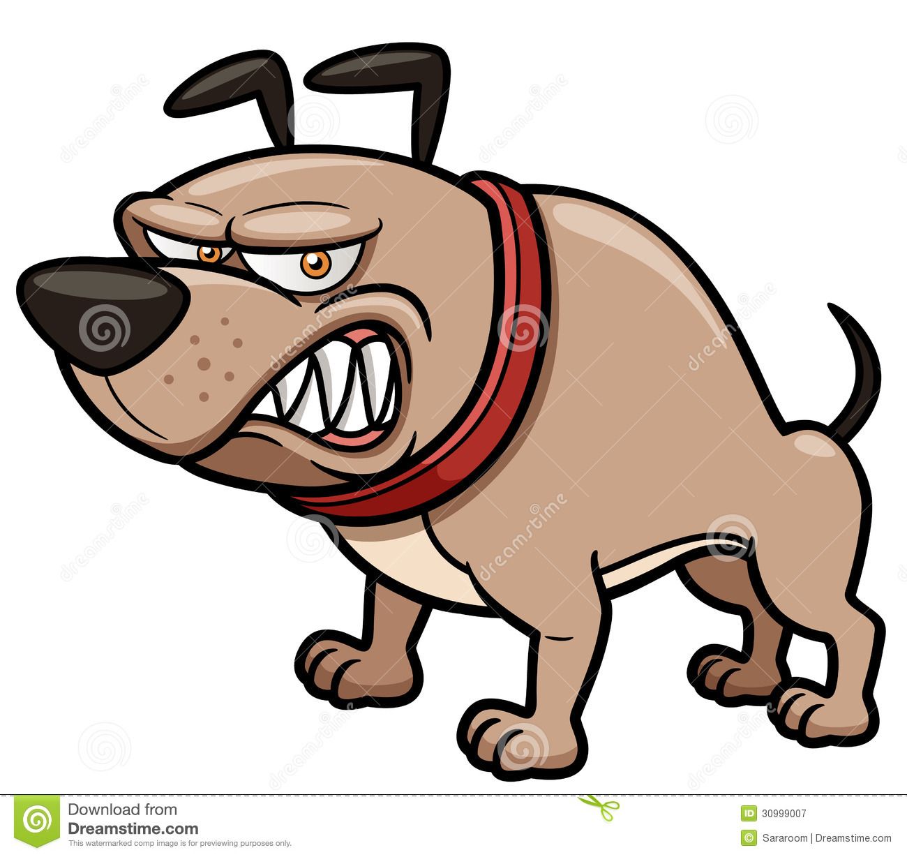 clipart dogs angry