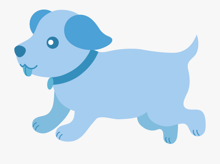 clipart dogs blue