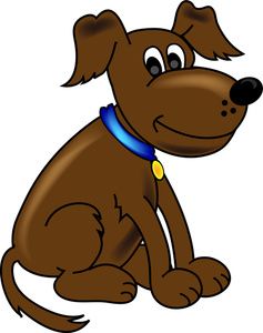 clipart dogs brown