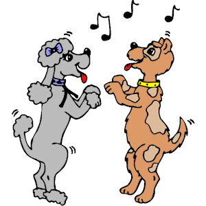 clipart dogs dancing
