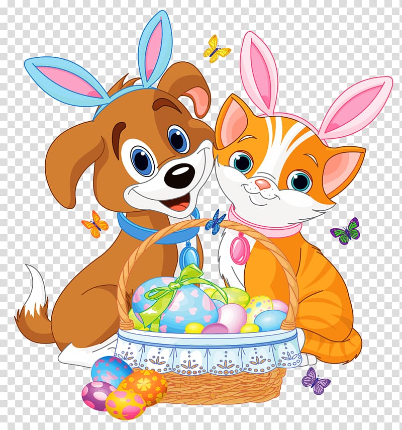 clipart dogs easter