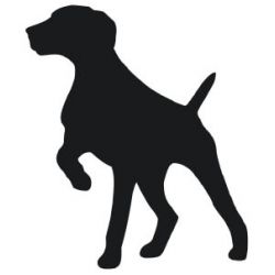 Clipart dogs gsp. Vinyl sticker all things