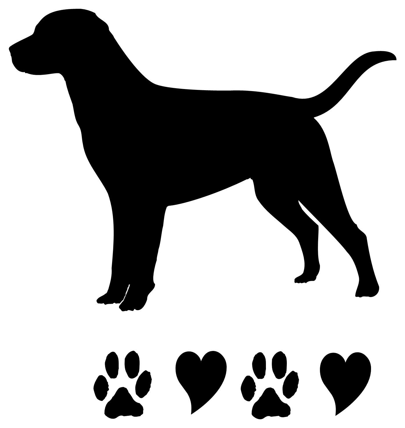 Black silhouette clip art. Clipart dogs lab