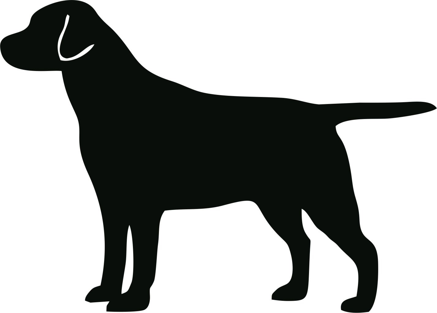 hunting clipart labrador silhouette