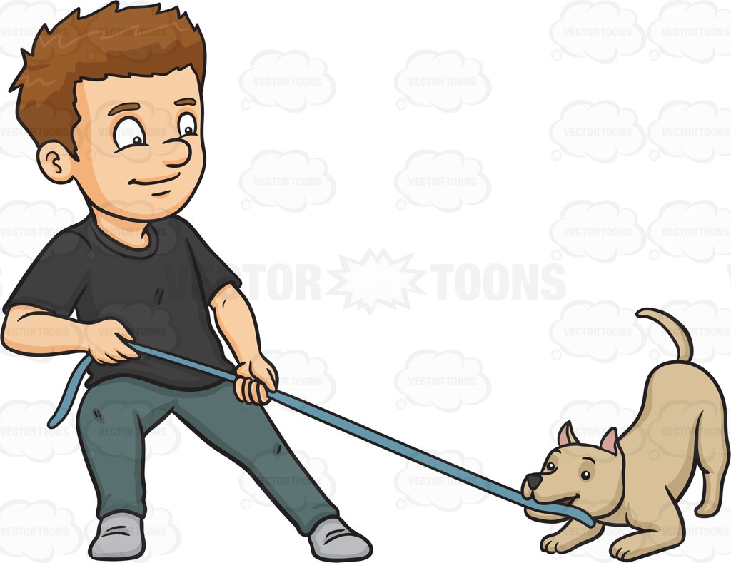 dogs clipart man