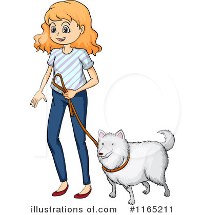 clipart dogs person