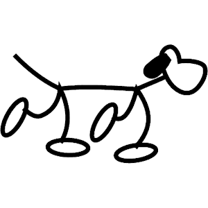 Dog cliparts of . Dogs clipart stick figure