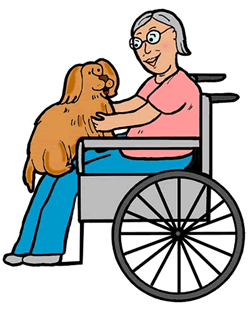 clipart dogs therapy