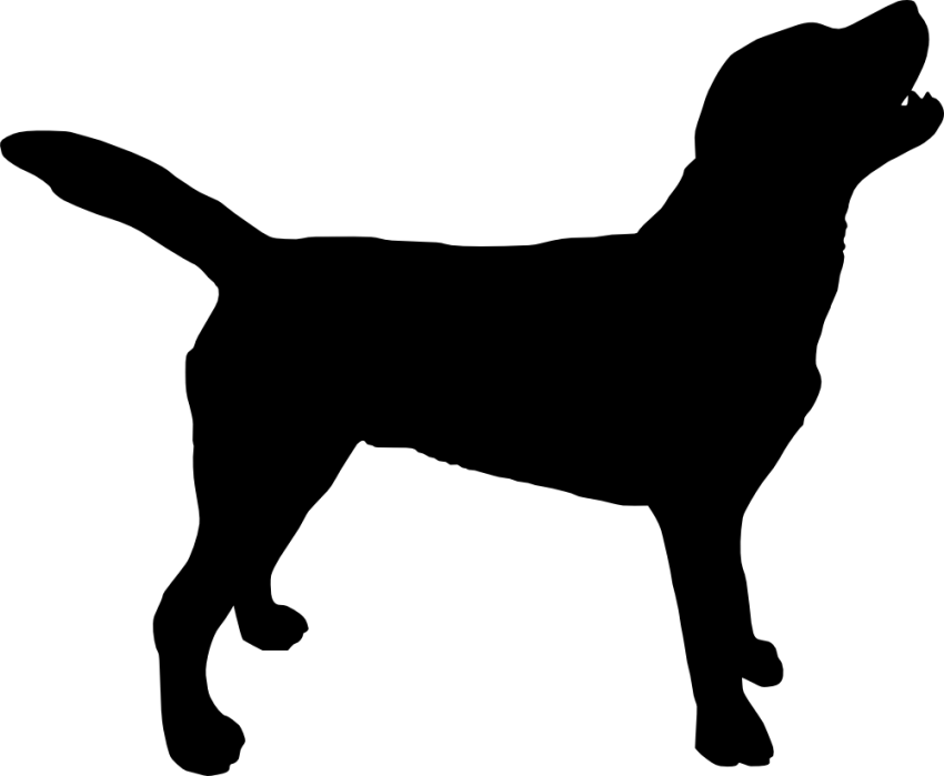 dog clipart silhouette