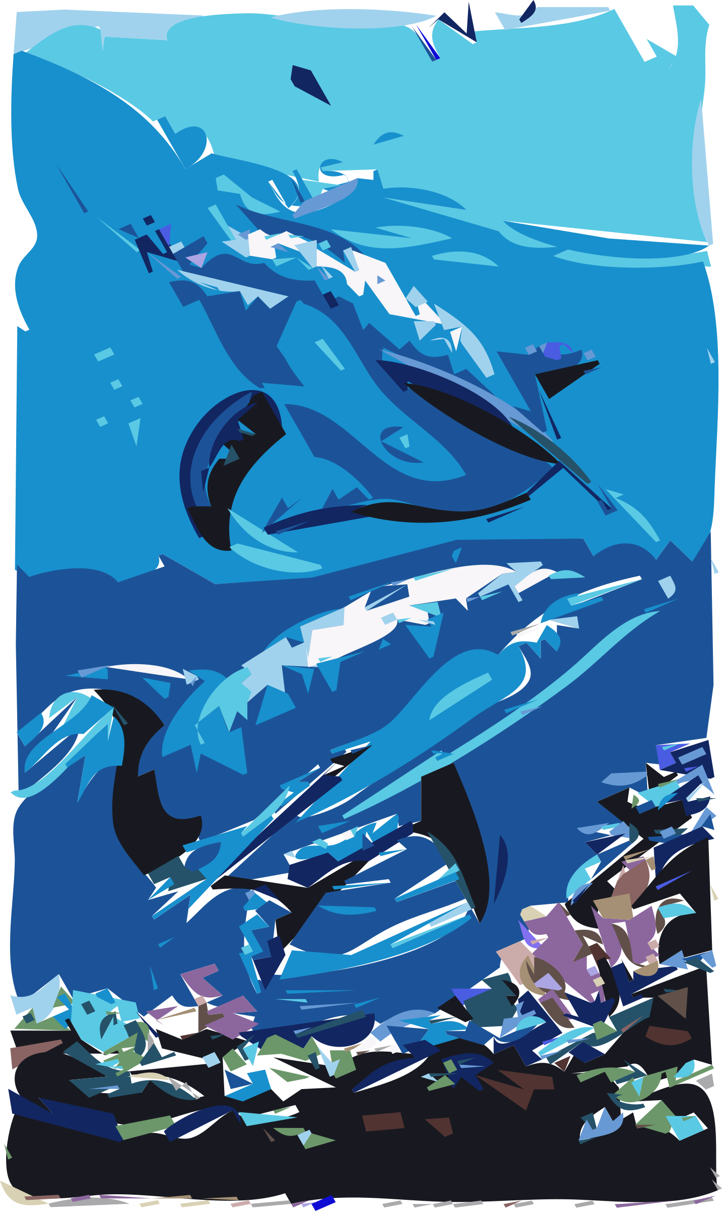 clipart dolphin abstract