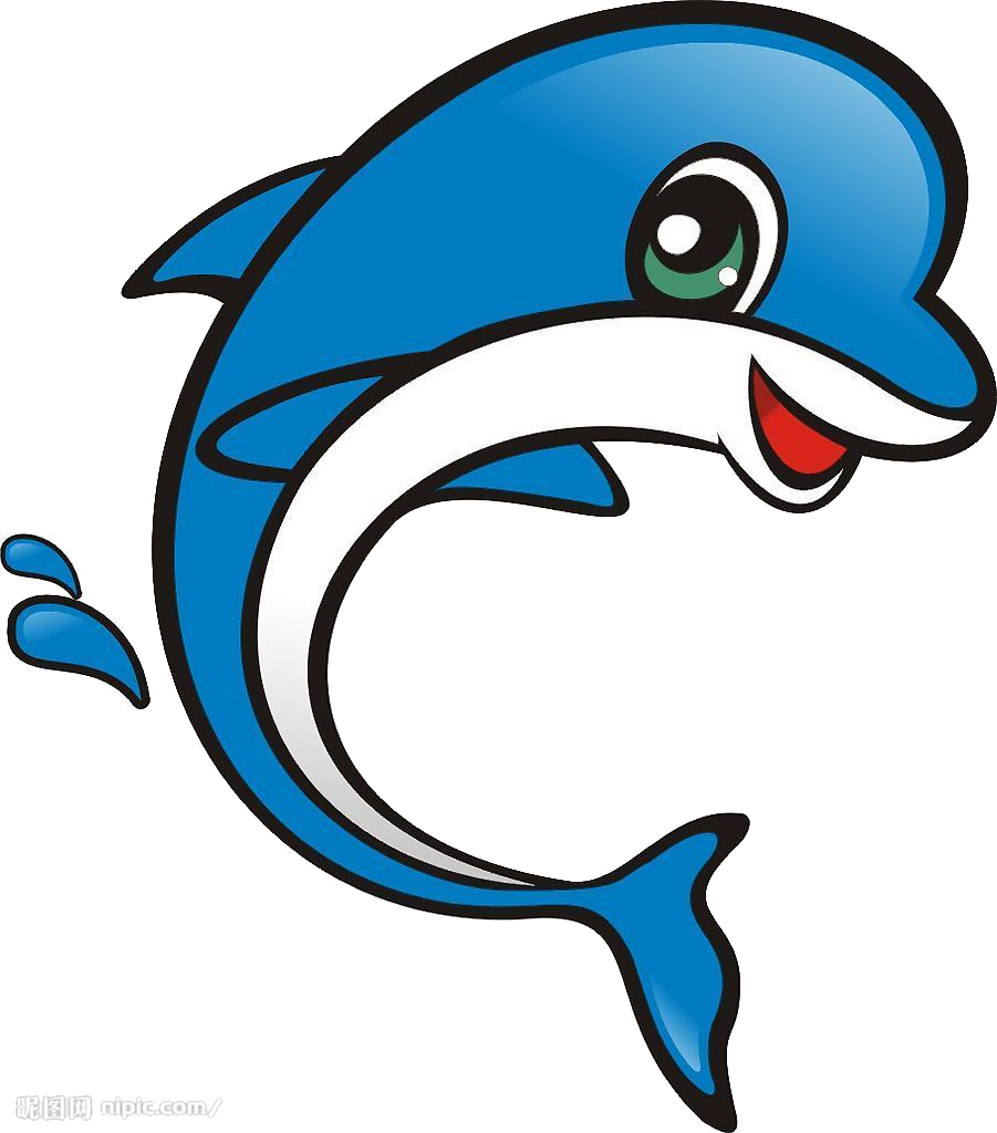 dolphin clipart abstract