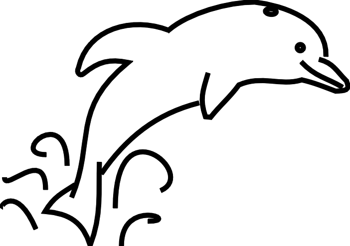 dolphins clipart simple