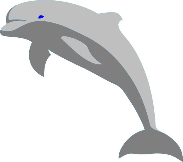 dolphin clipart gray dolphin
