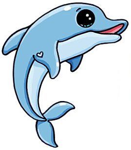 Dolphin drawing ideas in. Dolphins clipart cute anime
