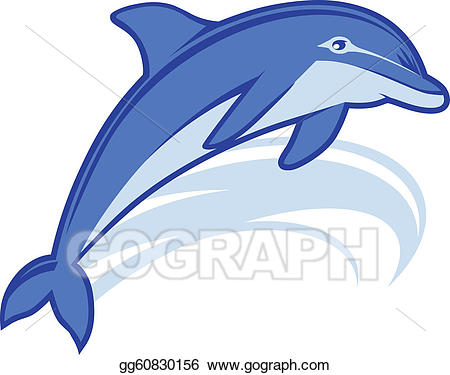 Clipart dolphin dolphin mascot. Vector stock clip art