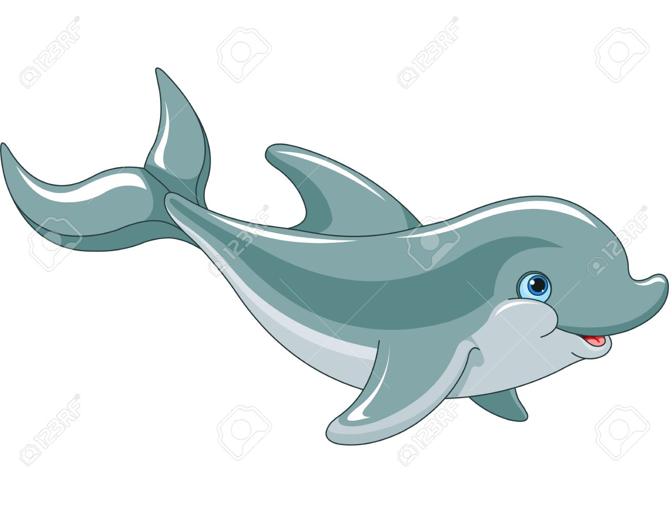 clipart dolphin dolphin swimming
