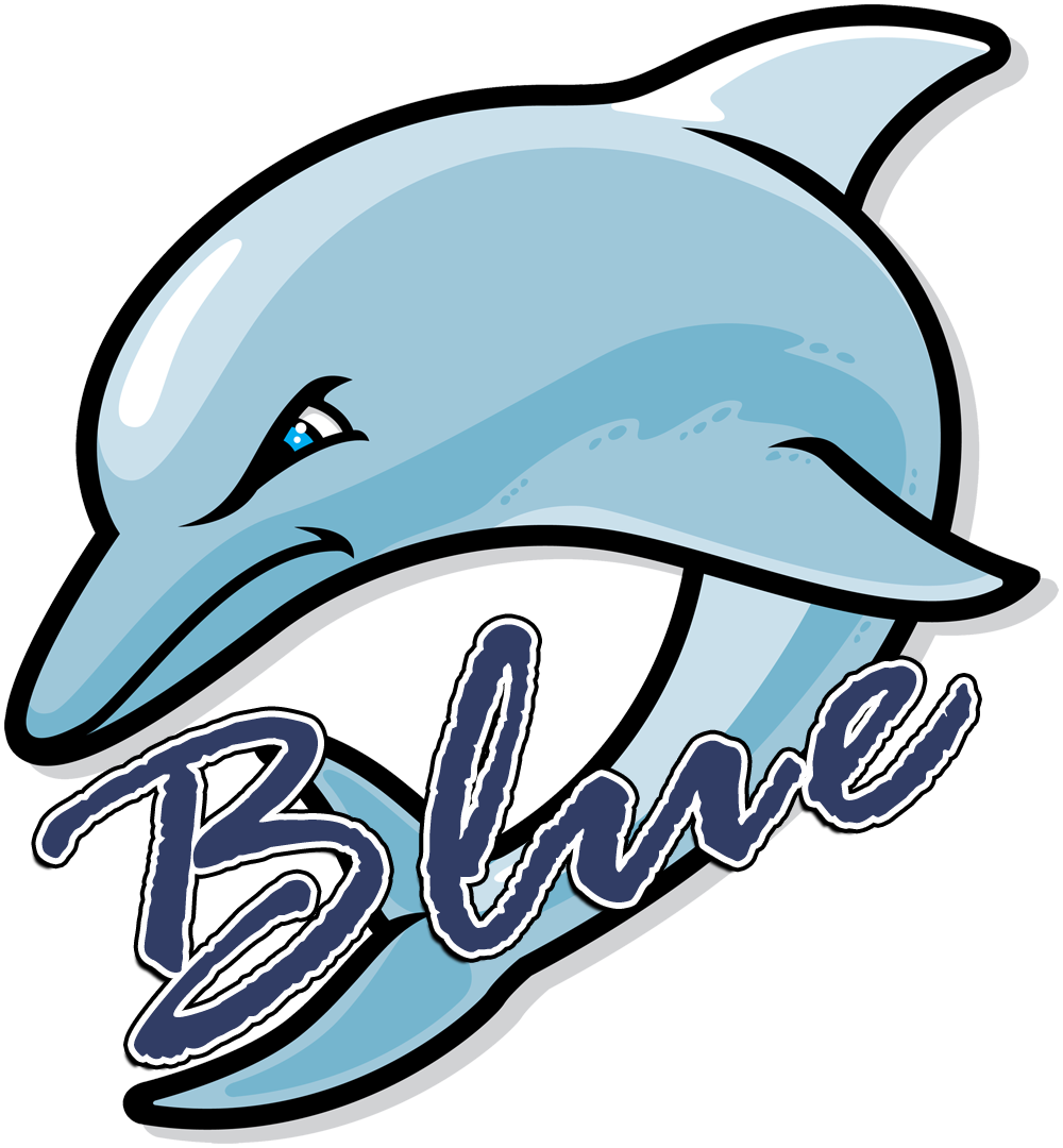 dolphin clipart blue dolphin