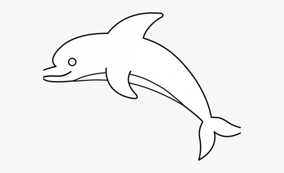 dolphins clipart line art