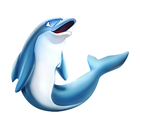 dolphin clipart dotted animal